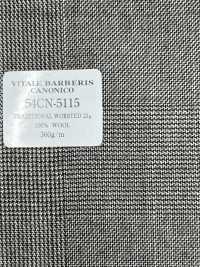 54CN5115 CANONICO TRADITIONAL WORSTED 21μ Glen Check Grey[Textile] CANONICO Sub Photo