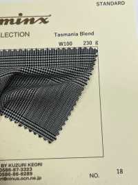 21961 Tasmania Blend Wool DOMINX Standard Collection High Quality Wool Glen Check[Textile] Katsuragi Wool (DOMINX) Sub Photo