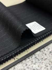 29415 TRADITIONAL FABRIC Multi-material Suit Fabric Black Chalk Stripe[Textile] Kunishima Co., Ltd. Sub Photo