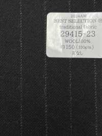 29415 TRADITIONAL FABRIC Multi-material Suit Fabric Black Chalk Stripe[Textile] Kunishima Co., Ltd. Sub Photo