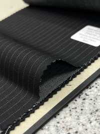 39409 FANCY WORSTED Wrinkle-resistant Wool Polyester Chalk Stripe[Textile] Kunishima Co., Ltd. Sub Photo