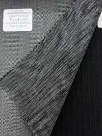 09441 FANCY WORSTED Wrinkle-resistant Wool Polyester Herringbone[Textile] Kunishima Co., Ltd. Sub Photo