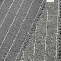 95406-28 25SS BEST SELECTION [FANCY WORSTED] Fancy Worsted Dark Navy Chalk Stripe[Textile] Kunishima Co., Ltd. Sub Photo