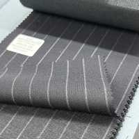 95406-28 25SS BEST SELECTION [FANCY WORSTED] Fancy Worsted Dark Navy Chalk Stripe[Textile] Kunishima Co., Ltd. Sub Photo