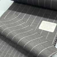 95406-52 25SS BEST SELECTION [FANCY WORSTED] Fancy Worsted Dark Grey Chalk Stripe[Textile] Kunishima Co., Ltd. Sub Photo