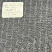 95407-50 25SS BEST SELECTION [FANCY WORSTED] Fancy Worsted Double Stripe Dark Grey[Textile] Kunishima Co., Ltd. Sub Photo