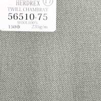 56510-75 25SSHERDREX [TWILL CHAMBRAY] Twill Chambray, No Pattern Green[Textile] Kunishima Co., Ltd. Sub Photo