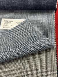 2MK3313 25SS MIYUKI Textile MOTOMACHI Light Blue Check Miyuki Woolen Mills Sub Photo