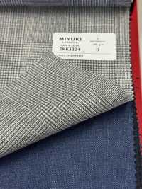 2MK3324 25SS Textile MIYUKI VARAIETES MOTOMACHI Light Gray Check Miyuki Woolen Mills Sub Photo