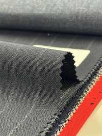 2MN3380 25SS Textile MIYUKI VARAIETES GINZA Navy Stripe Miyuki Woolen Mills Sub Photo