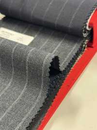 2MN3391 25SS MIYUKI Textile GINZA Charcoal Heaven Gray Stripe Miyuki Woolen Mills Sub Photo