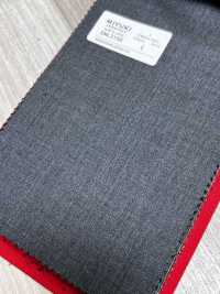 2ML3150 26AW MIYUKI Textile ESSENTIALS STRETCH TWILL Medium Gray Solid Miyuki Woolen Mills Additional Images