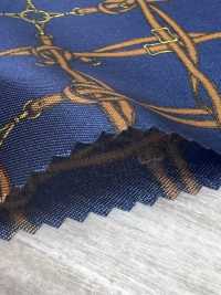 URJ-091 Made In Italy 100% Cupra Printed Lining Belt Check Blue TCS Sub Photo