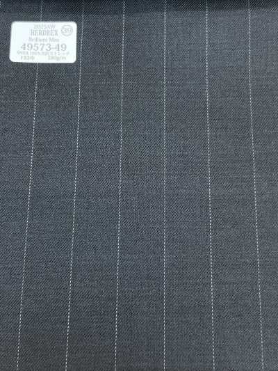 49573-49 26AW HERDREX 【Brilliant Max】 Charcoal Gray Wide-Pitch Stripe