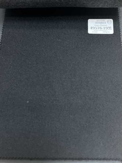 49576-19 26AW HERDREX [Grace Flannel] Grace Flannel Black Solid