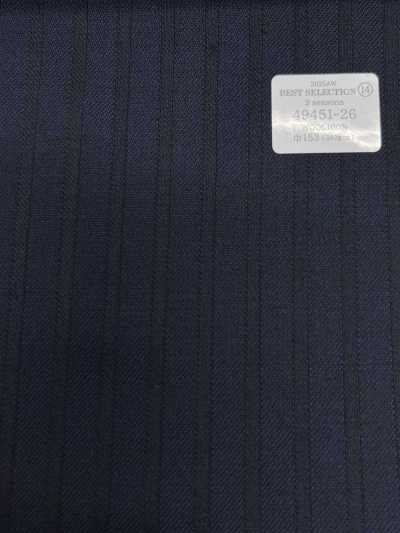 49451-26 26AW BEST SELECTION [3 Seasons] Navy Blue Shadow Stripe
