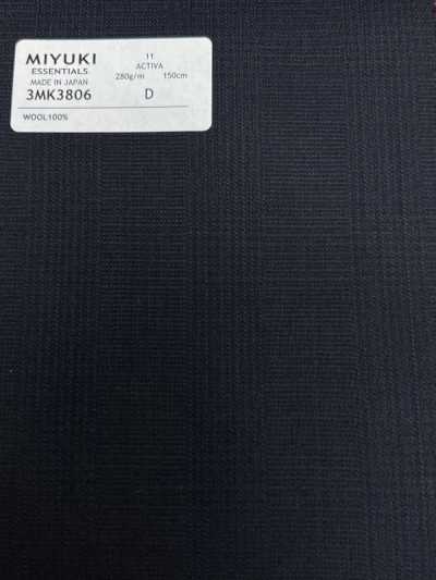 3MK3806 25AW ACTIVA Glen Check Navy Blue