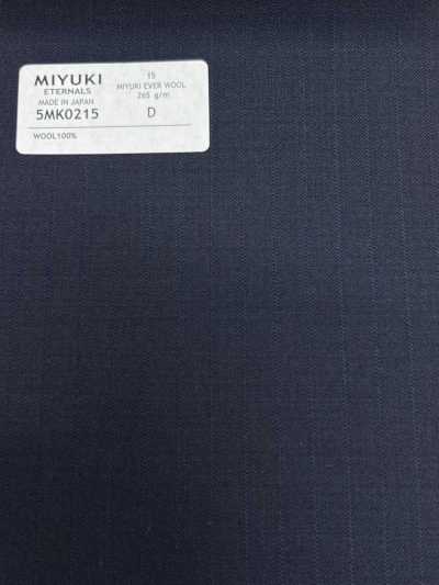 5MK0215 MIYUKI EVER WOOL (Miyuki Ever Wool) Shadow Stripe Navy Blue