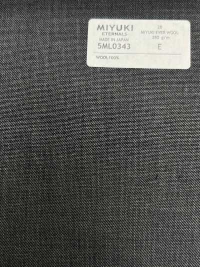 5ML0343 MIYUKI EVER WOOL (Miyuki Ever Wool) Solid Gray