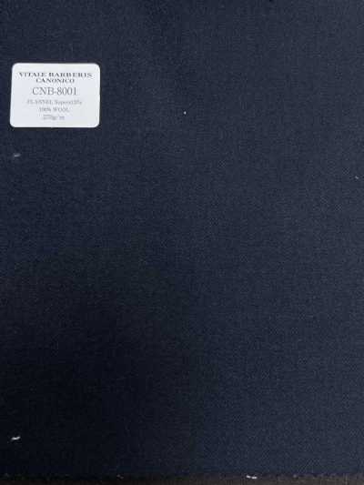 CNB8001 CANONICO Standard FLANNEL Super120's Dark Navy Plain