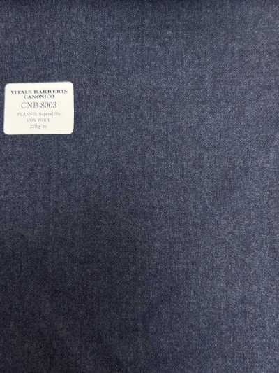 CNB8003 CANONICO Standard FLANNEL Super120's Blue Solid