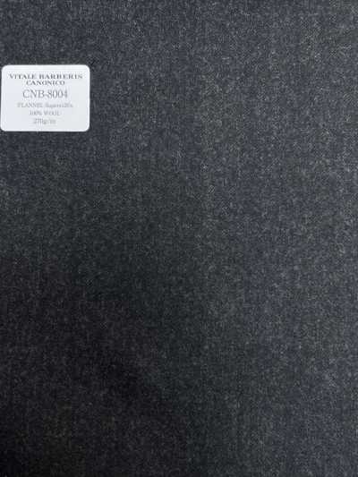 CNB8004 CANONICO Standard FLANNEL Super120's Charcoal Gray Solid