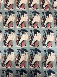 TPS2001 Toshusai Sharaku Print Lining, Repeat Pattern Sub Photo