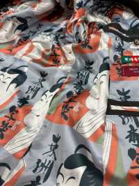 TPS2002 Toshusai Sharaku Print Lining, Repeat Pattern Sub Photo