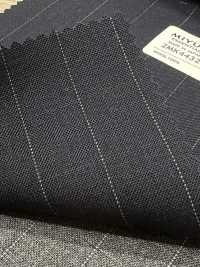 2MK4432 26SS Miyuki Textile MIYUKI ESSENTIALS ACTIVA Navy Stripe Miyuki Woolen Mills Sub Photo