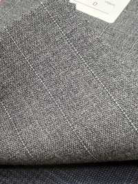 2MK4443 Textile MIYUKI ESSENTIALS ACTIVA Medium Gray Stripe Miyuki Woolen Mills Sub Photo