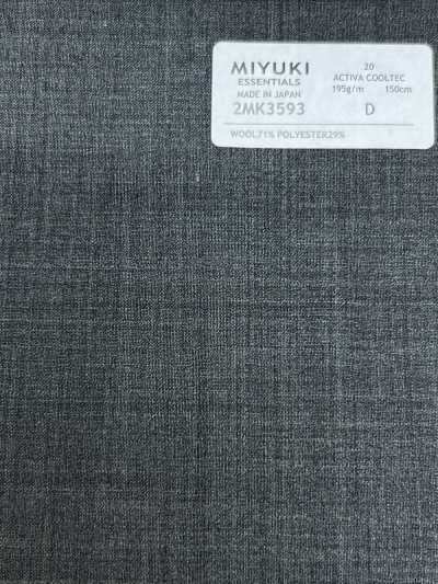 2MK3593 26SS Miyuki Fabric MIYUKI ESSENTIALS ACTIVA ACTIVA COOLTEC Medium Gray Solid