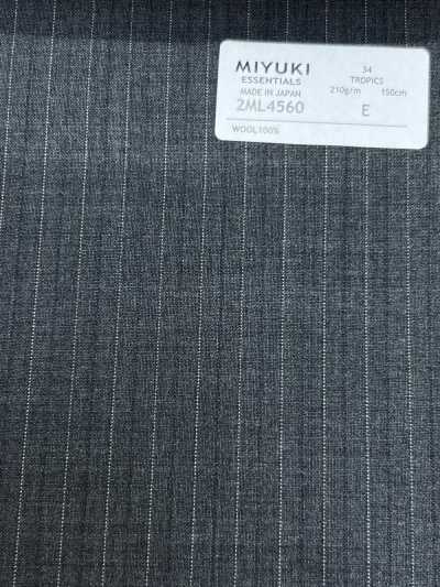2ML4560 26SS MIYUKI Essentials TROPICS Charcoal Gray Stripe