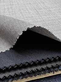 M02054-9 KUNISHIMA1850 Exclusive Line [Extrafine Wool 140's] Black And White Sharkskin[Textile] Kunishima Co., Ltd. Sub Photo