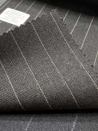 M02059-4 KUNISHIMA1850 Exclusive Line [Superfine Worsted] Gray Pencil Stripe[Textile] Kunishima Co., Ltd. Additional Images