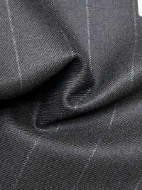 M02060-2 KUNISHIMA1850 Exclusive Line 【Superfine Worsted】Navy Chalk Stripe[Textile] Kunishima Co., Ltd. Sub Photo