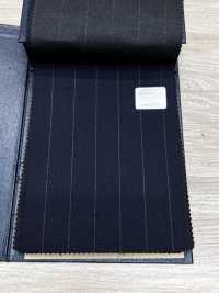 M02061-2 KUNISHIMA1850 Exclusive Line 【Superfine Worsted】Navy Chalk Stripe[Textile] Kunishima Co., Ltd. Sub Photo