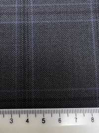 M02063-5 KUNISHIMA1850 Exclusive Line 【Superfine Worsted】Gray Check[Textile] Kunishima Co., Ltd. Sub Photo