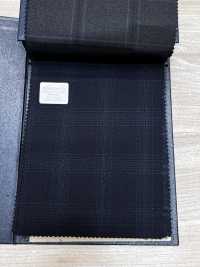 M02064-2 KUNISHIMA1850 Exclusive Line 【Superfine Worsted】Navy Heathered Check[Textile] Kunishima Co., Ltd. Sub Photo