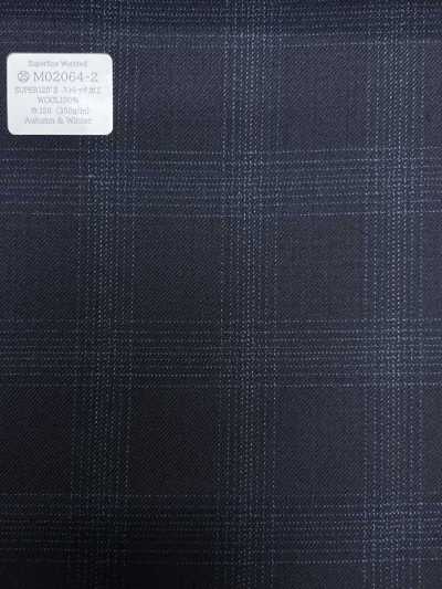 KUNISHIMA1850 Exclusive Line [Superfine Worsted] Navy Heather Check