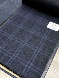 M02065-3 KUNISHIMA1850 Exclusive Line 【Superfine Worsted】Blue Heathered Check[Textile] Kunishima Co., Ltd. Sub Photo