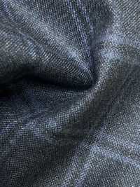 M02065-3 KUNISHIMA1850 Exclusive Line 【Superfine Worsted】Blue Heathered Check[Textile] Kunishima Co., Ltd. Sub Photo