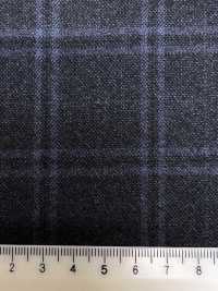 M02065-3 KUNISHIMA1850 Exclusive Line 【Superfine Worsted】Blue Heathered Check[Textile] Kunishima Co., Ltd. Sub Photo