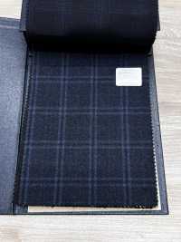 M02065-3 KUNISHIMA1850 Exclusive Line 【Superfine Worsted】Blue Heathered Check[Textile] Kunishima Co., Ltd. Sub Photo