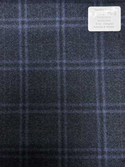 KUNISHIMA1850 Exclusive Line [Superfine Worsted] Blue Heather Check