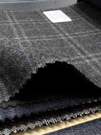 M02065-4 KUNISHIMA1850 Exclusive Line 【Superfine Worsted】Gray Heather Check[Textile] Kunishima Co., Ltd. Sub Photo