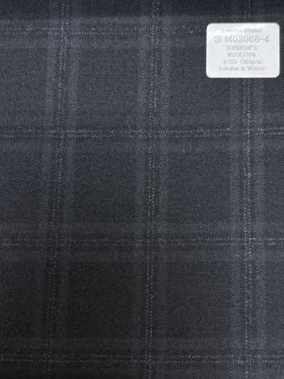 KUNISHIMA1850 Exclusive Line [Superfine Worsted] Gray Heather Check