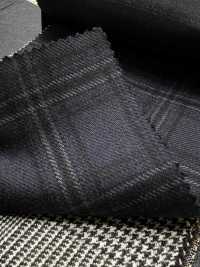 M02045-3 KUNISHIMA1850 Exclusive Line 【SOMO CASHMERE 100%】 Navy 3D Check[Textile] Kunishima Co., Ltd. Sub Photo