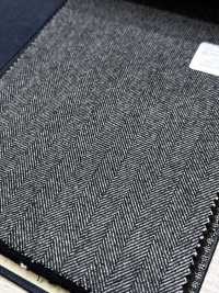 M02047-5 KUNISHIMA1850 Exclusive Line 【SOMO CASHMERE 100%】Gray Herringbone[Textile] Kunishima Co., Ltd. Sub Photo
