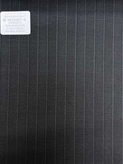 M02067-4 KUNISHIMA1850 Exclusive Line [W/S Executive Stripe] Dark Charcoal Gray Stripe