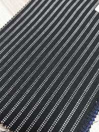 MH6521-BK Standard Japanese Wool Mohair Worsted (Tonic Style) Stripe Black[Textile] Additional Images
